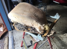 61. Dags att montera nya klädseln